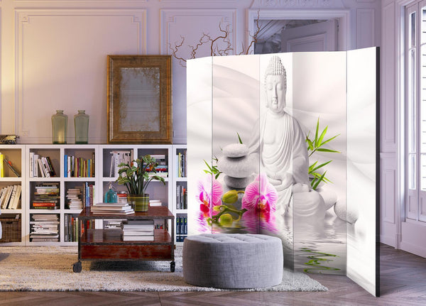 Paravento - Buddha and Orchids II