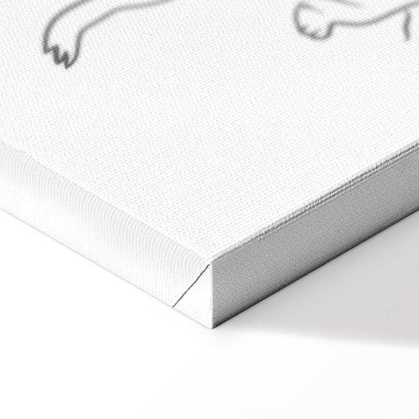 Quadro - Animal Patrol (1-part) - Meerkats on Black and White Background