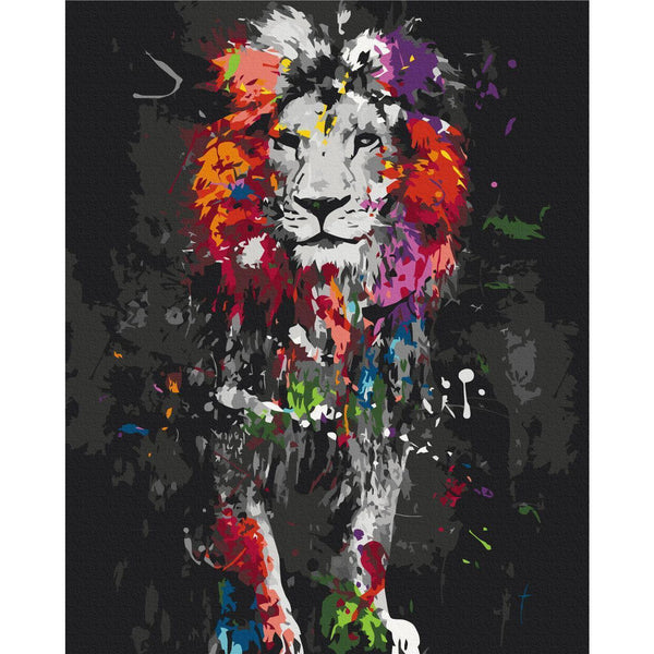 Quadro fai da te - Colourful Animals: Lion