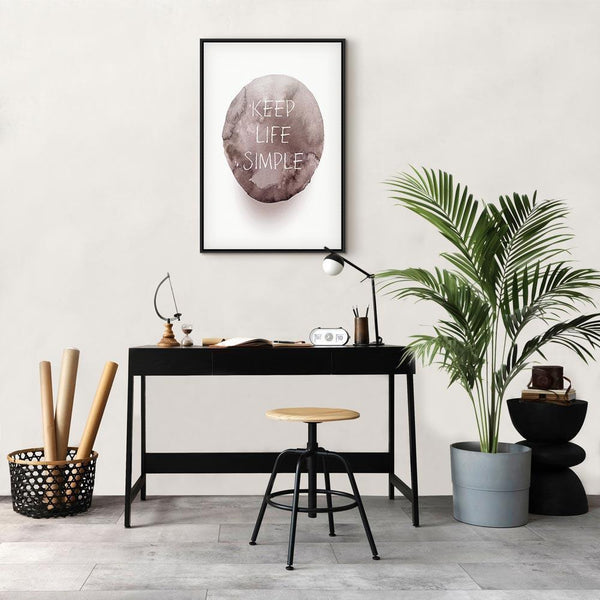 Quadro - Keep Life Simple (1 Part) Vertical