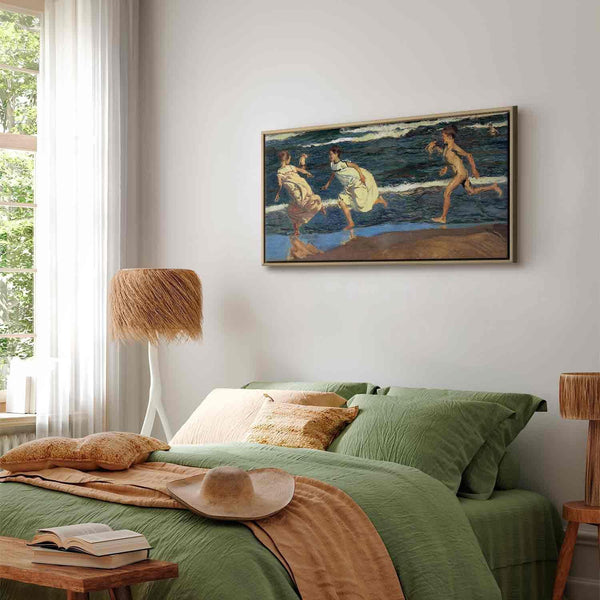 Quadro - Joaquín Sorolla y Bastida – Running along the Beach