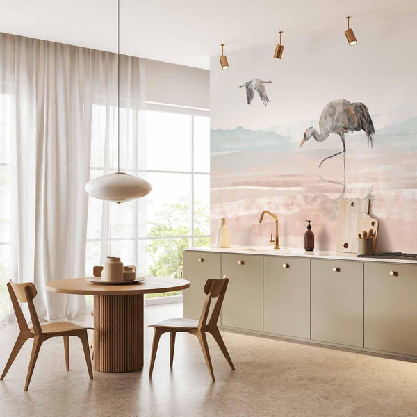 Carta da parati - Cranes Over the Water