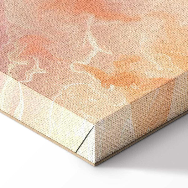 Quadro - Fiery Colors - Dynamic Shapes in Colors of Fire and Pink