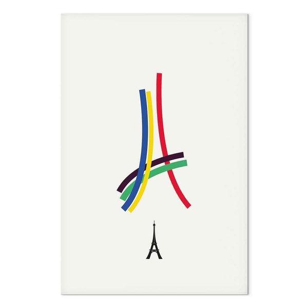 Quadro - Eiffel Tower - Colorful Graphics - Abstraction