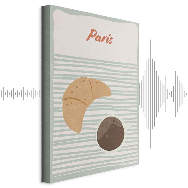Quadro - Parisian Breakfast (1 Part) Vertical