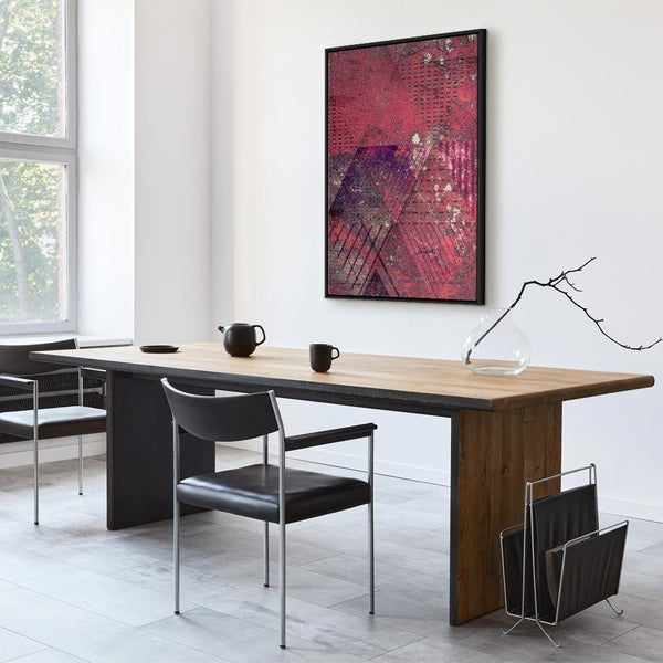 Quadro - Crimson Abstraction (1 Part) Vertical