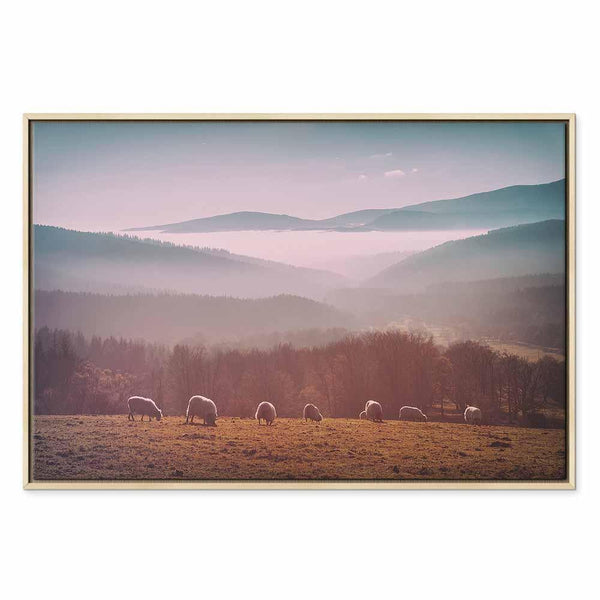 Quadro - Sheep in Mountain Landscape (1-part) - Animals in Nature