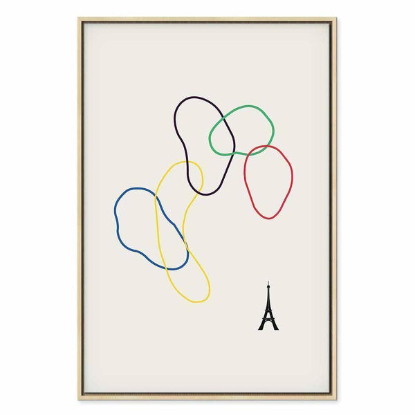 Quadro - Colorful Rings - Digital Graphics - Minimalism