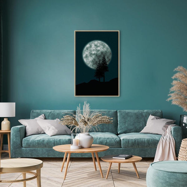 Quadro - Beautiful Full Moon (1 Part) Vertical