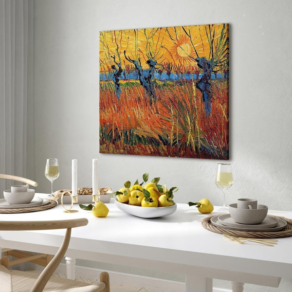 Quadro - Vincent van Gogh – Willows at Sunset