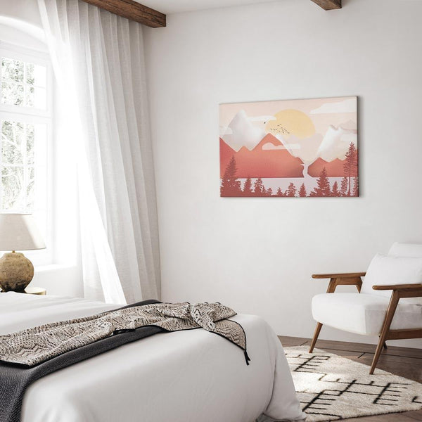 Quadro - Landscape at Sunset (1 Part) Wide
