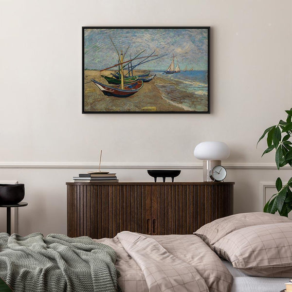 Quadro - Vincent van Gogh – Fishing Boats on the Beach