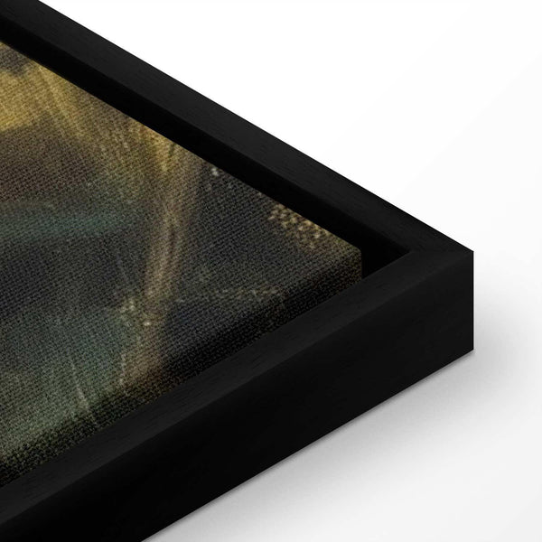 Quadro - Boat crossing - painting of two women sailing a boat on a river