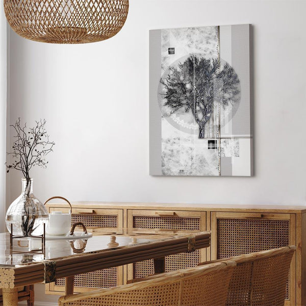 Quadro - Silver Tree (1 Part) Vertical