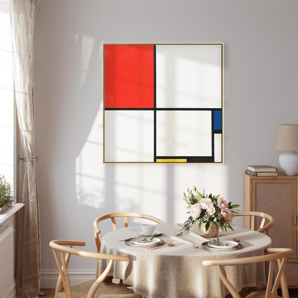 Quadro - Piet Mondrian – Composition No III, with red, blue, yellow and black