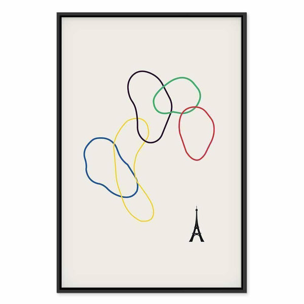 Quadro - Colorful Rings - Digital Graphics - Minimalism