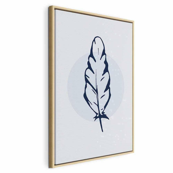 Quadro - Blue Feather (1 Part) Vertical