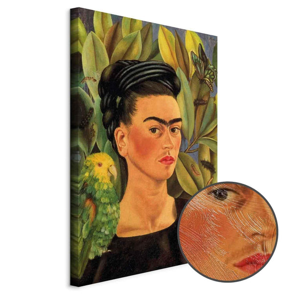 Quadro - Frida Kahlo – Self-Portrait with Bonito