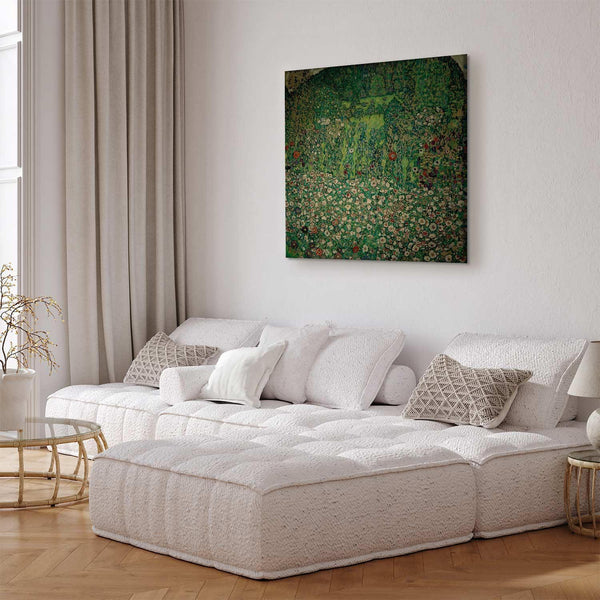 Quadro - Gustav Klimt – Gartenlandschaft mit Bergkuppe