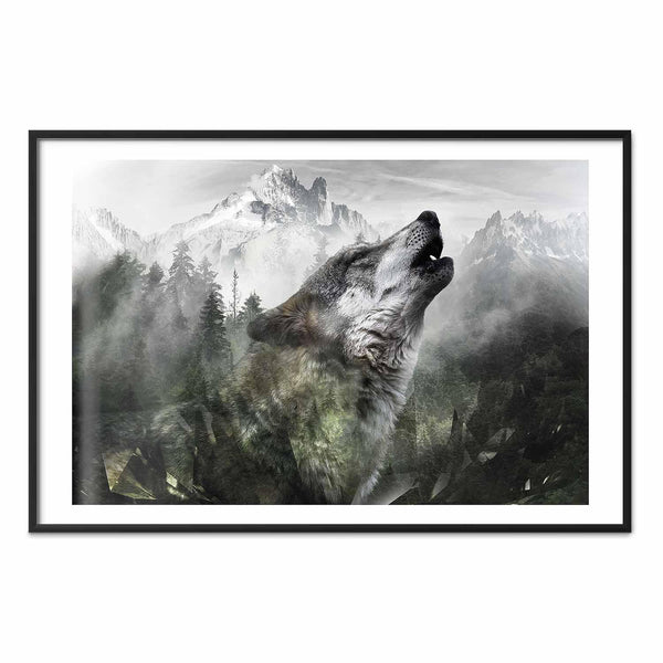 Poster - Howling Wolf