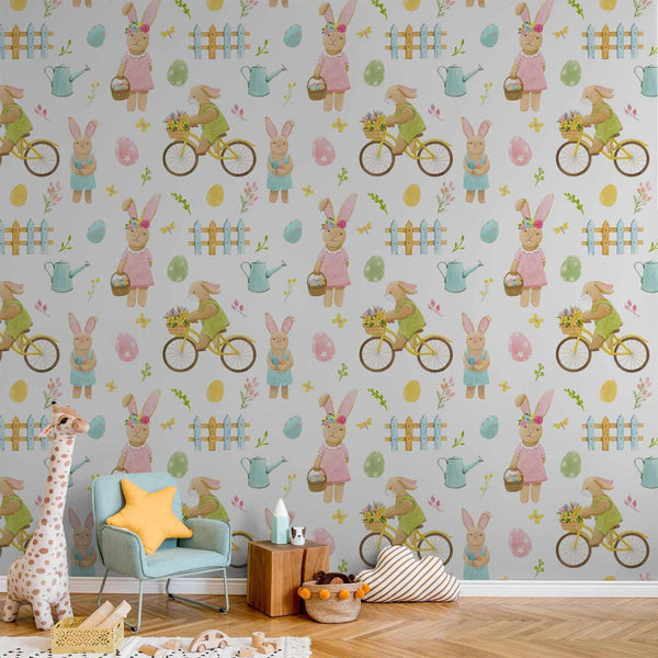 Tappezzeria murale - Bunny Idyll