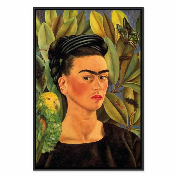 Quadro - Frida Kahlo – Self-Portrait with Bonito