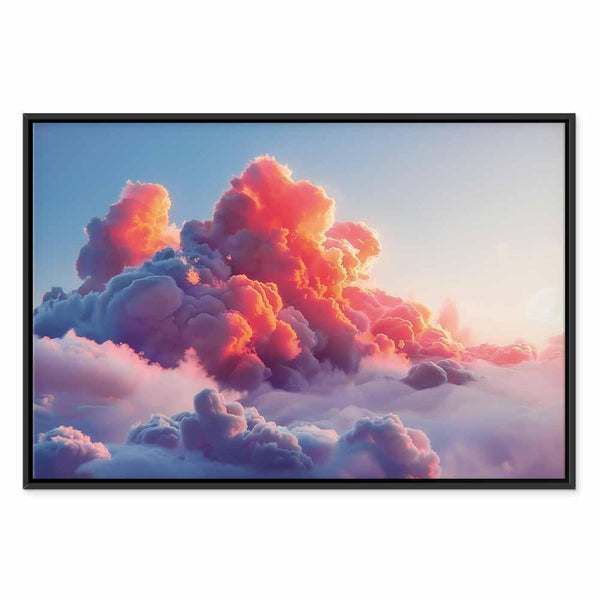 Quadro - Twilight Spectacle: Clouds in Shades of Pink and Violet