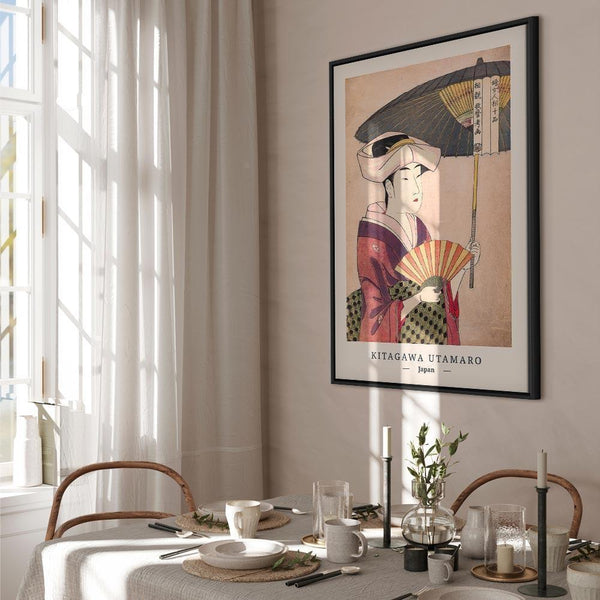 Quadro - Woman With an Umbrella (1 Part) Vertical