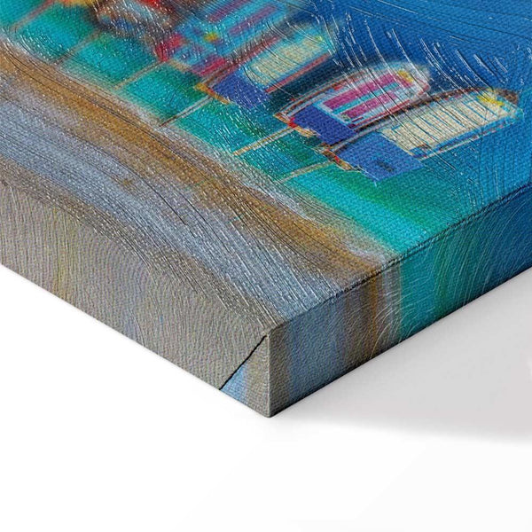 Quadro - Colourful Boats (1 Part) Narrow