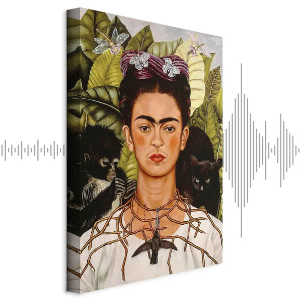 Quadro - Frida Kahlo – Self-Portrait with Thorn Necklace and Hummingbird