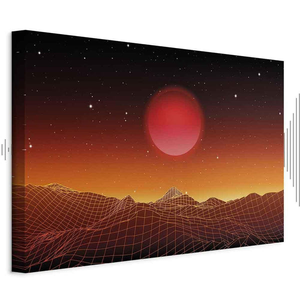 Quadro - Futuristic landscape (1 Part) Wide