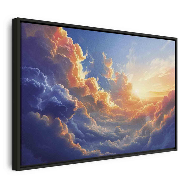 Quadro - Sunset Over a Cloudy Sea: A Wonderful Symphony of Colors