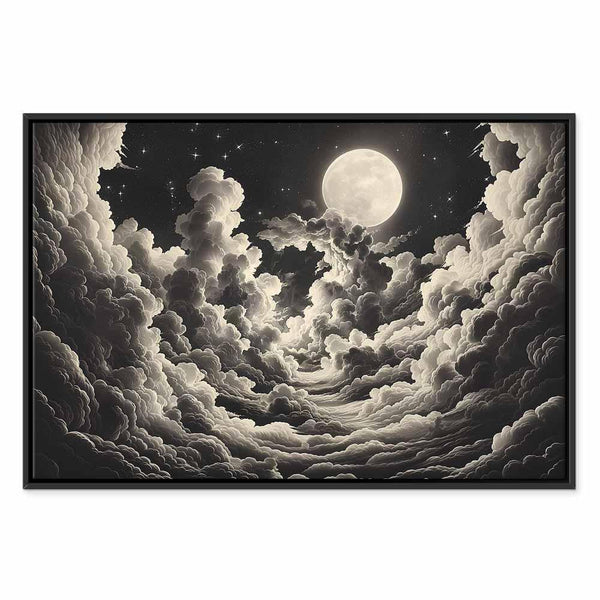 Quadro - Moon and Stars Singing Among the Great Clouds
