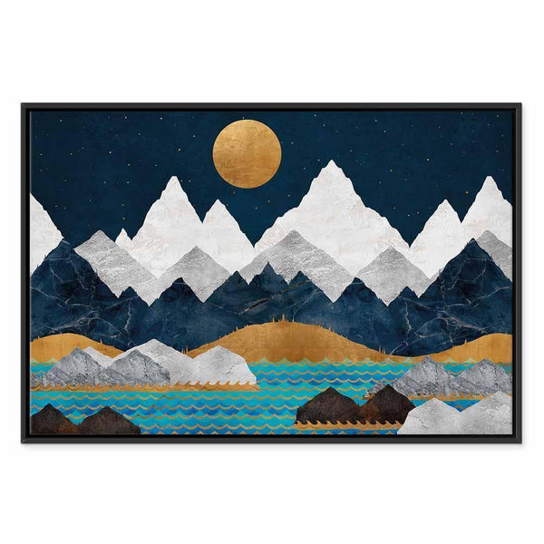 Quadro - Night in the Mountains (1 Part) Wide