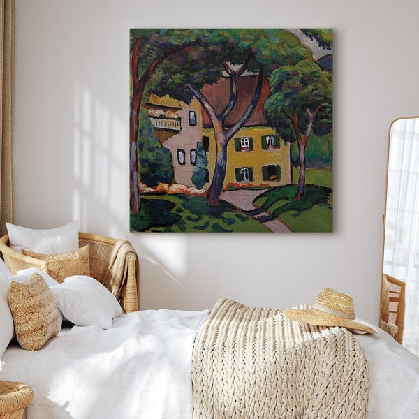 Quadro - August Macke – Staudacherhaus in Tegernsee