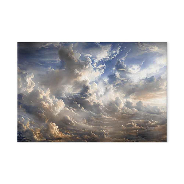 Quadro - Golden Reflections on Clouds Foretelling Dusk
