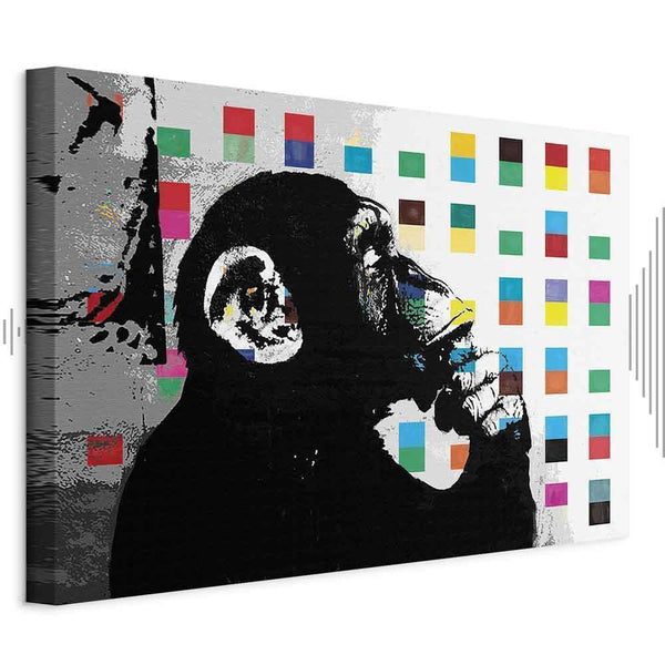Quadro - Banksy The Thinker Monkey