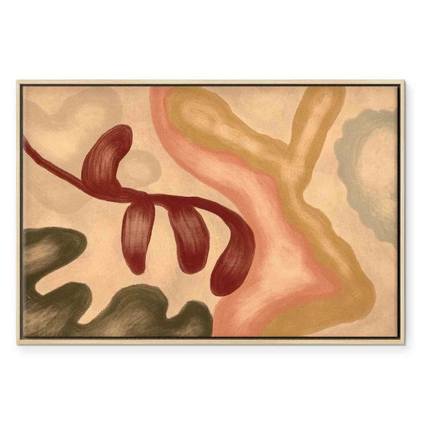 Quadro - Colorful shapes – worn-out figures in lime wash technique