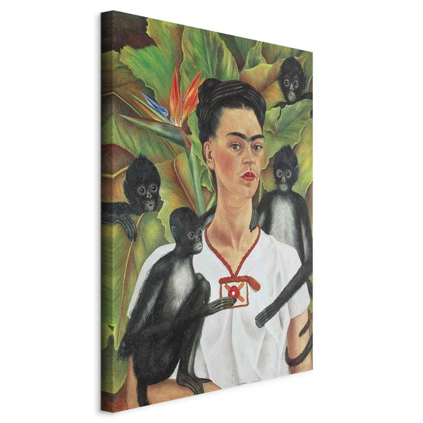 Quadro - Frida Kahlo – Self-Portrait with Monkeys