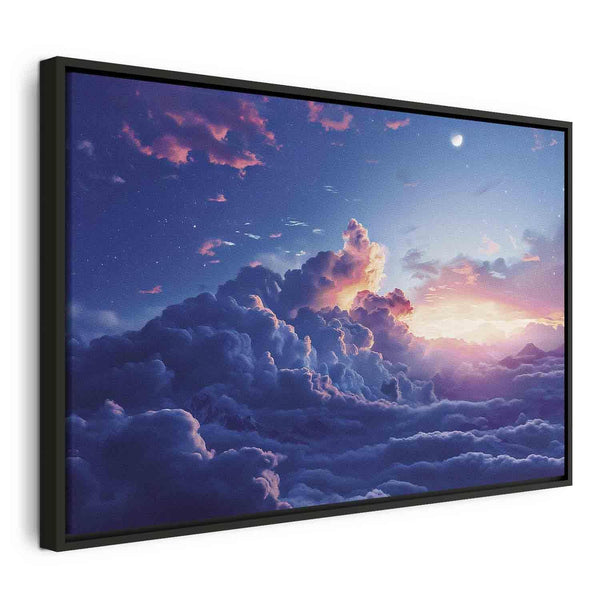 Quadro - Night Concert in the Mountains: Clouds Illuminated by the Last Rays of the Sun