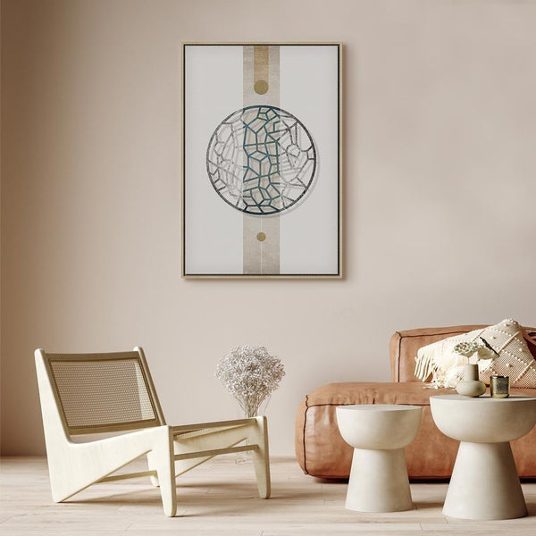Quadro - Circle with Artistic Details (1-part) - Abstract Shape