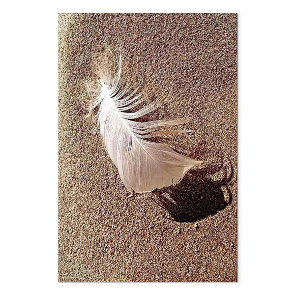 Quadro - Feather on the Sand (1 Part) Vertical