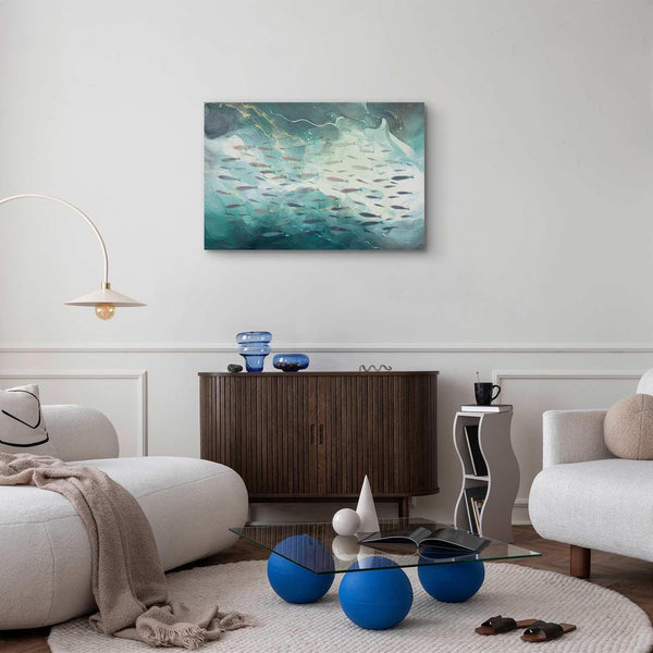 Quadro - School of small fish