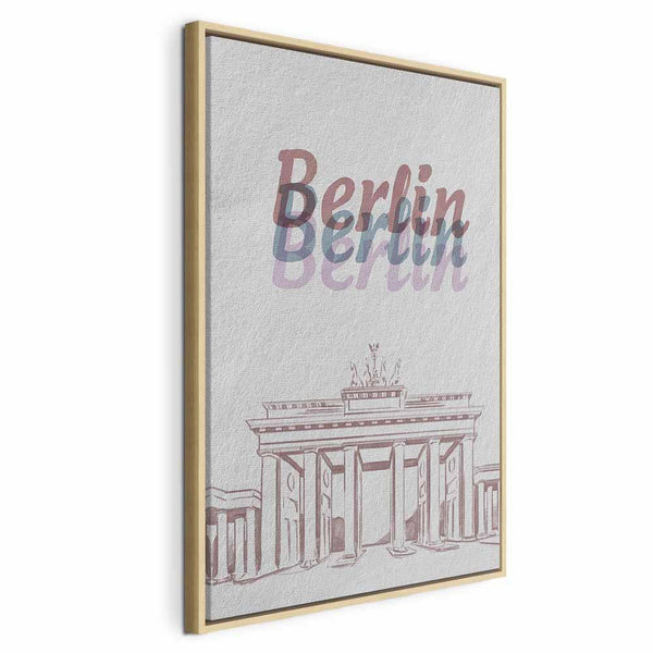 Quadro - Berlin in Watercolours (1 Part) Vertical
