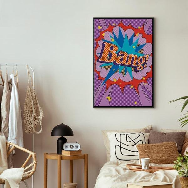 Quadro - Comic Street Art (1-part) - Colorful Text on Vibrant Background