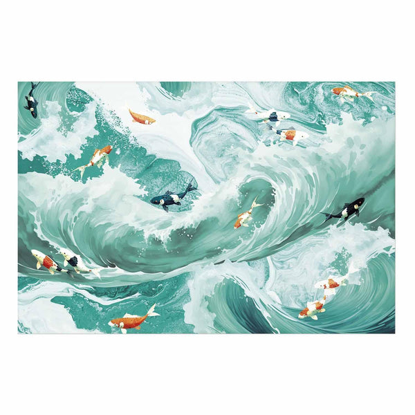 Poster - Fish and Waves