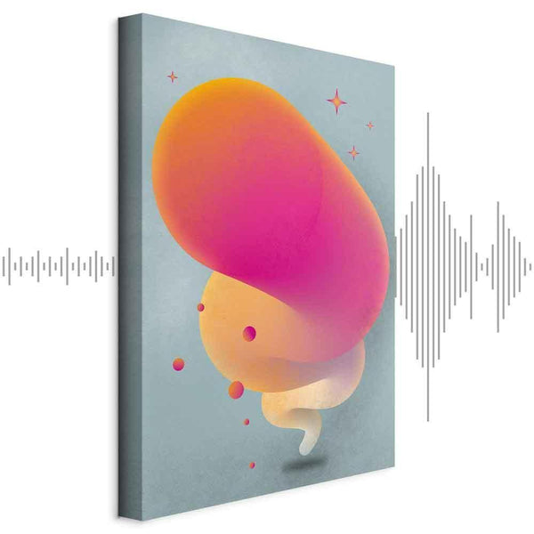 Quadro - Pink Streak (1 Part) Vertical