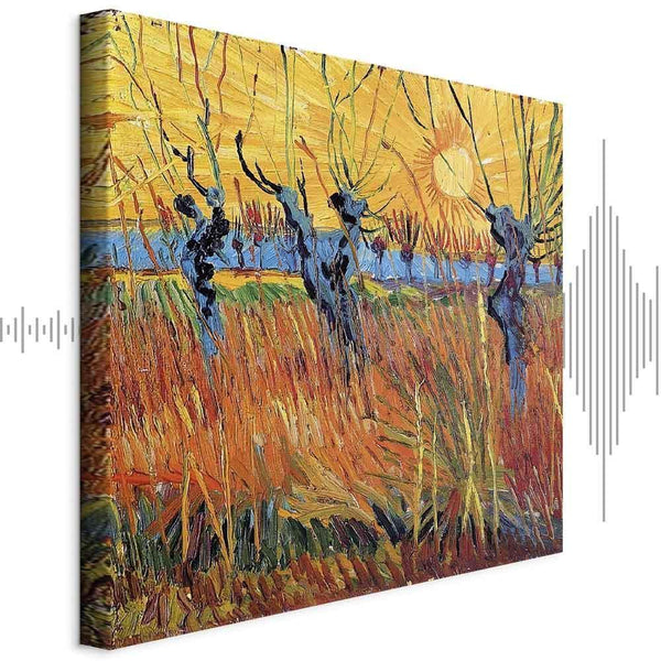 Quadro - Vincent van Gogh – Willows at Sunset