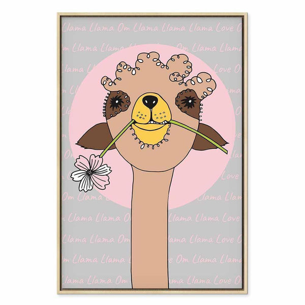 Quadro - Happy Llama (1 Part) Vertical