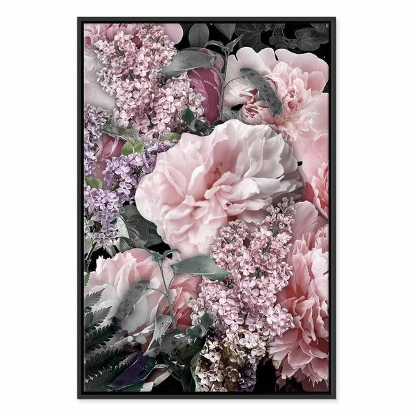 Quadro - Among Flowers (1-part) - Blooming Plants in Nature's Colors
